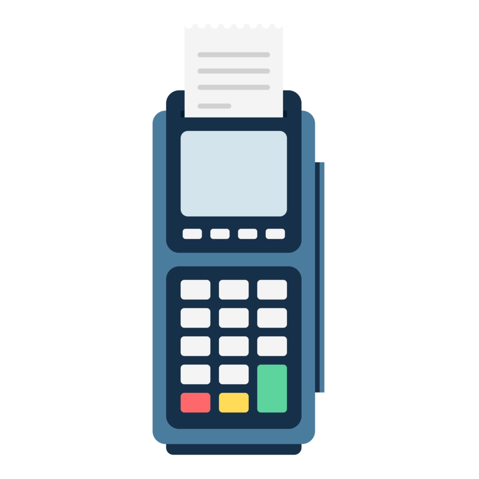 électronique Les données Capturer edc ou calculatrice. edc machine pour calculer le argent et paiement. png