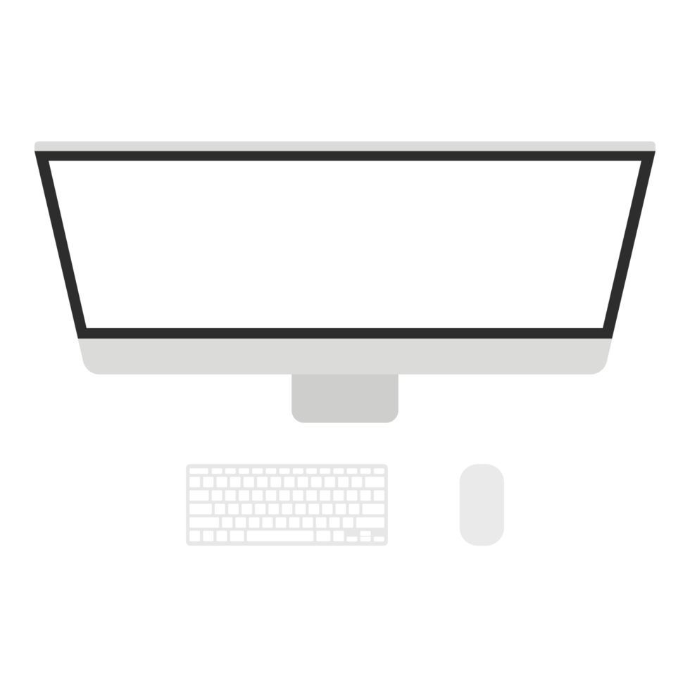 Computer or PC desktop, computer desktop with keyboard and mouse. png