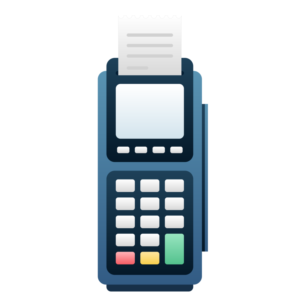 Electronic Data Capture EDC or Calculator. EDC machine for calculate the money and payment. png