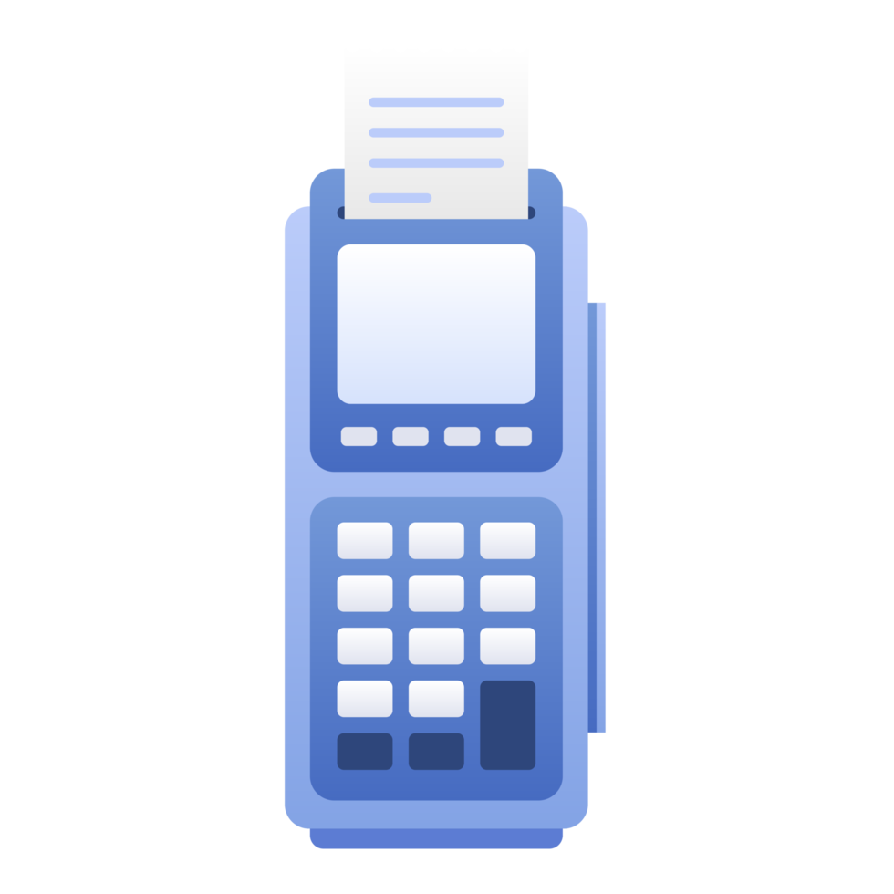 Electronic Data Capture EDC or Calculator. EDC machine for calculate the money and payment. png