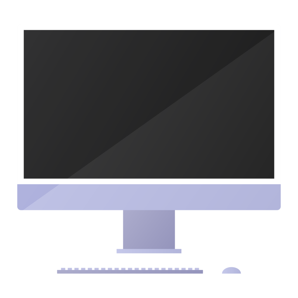 Computer or PC desktop, computer desktop with keyboard and mouse. png