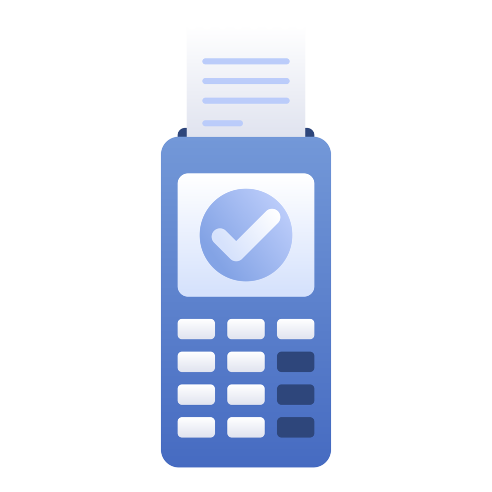 Electronic Data Capture EDC or Calculator. EDC machine for calculate the money and payment. png