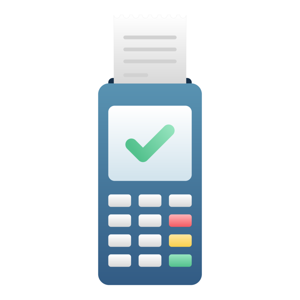 Electronic Data Capture EDC or Calculator. EDC machine for calculate the money and payment. png