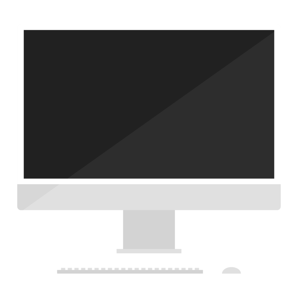 Computer or PC desktop, computer desktop with keyboard and mouse. png