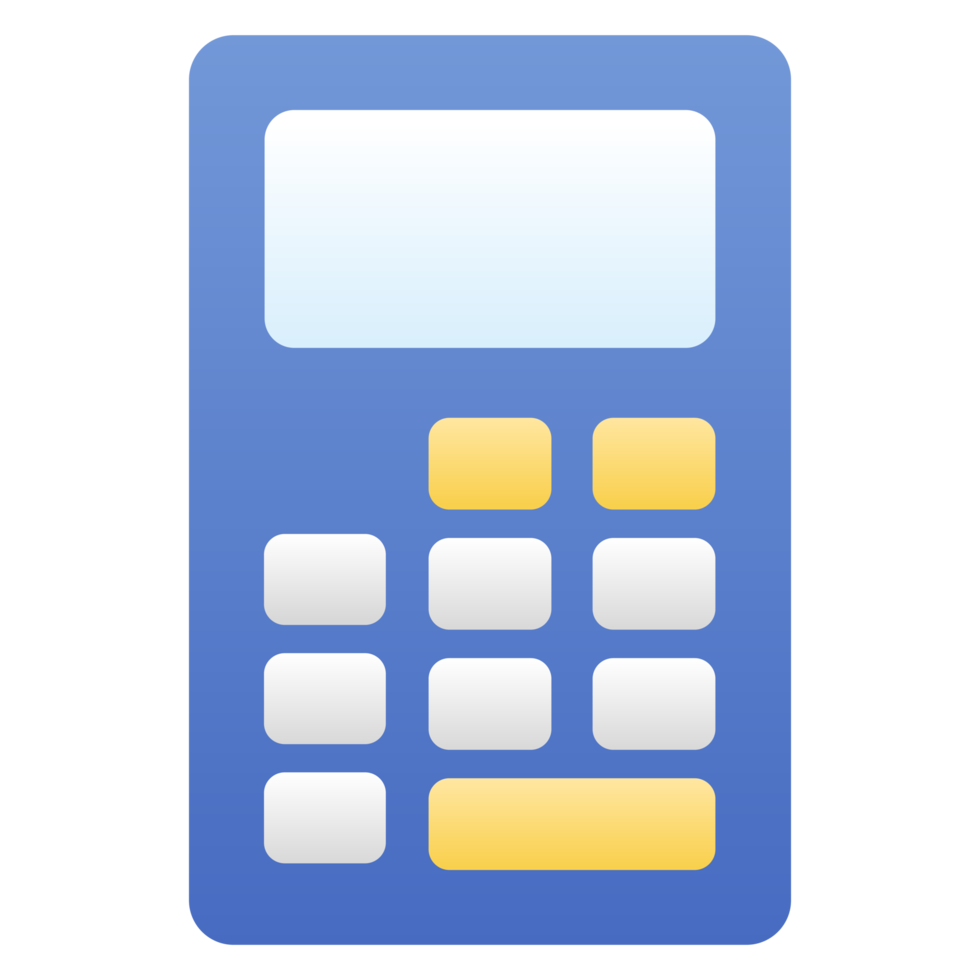 Calculator and payment, Calculator for count the money. png