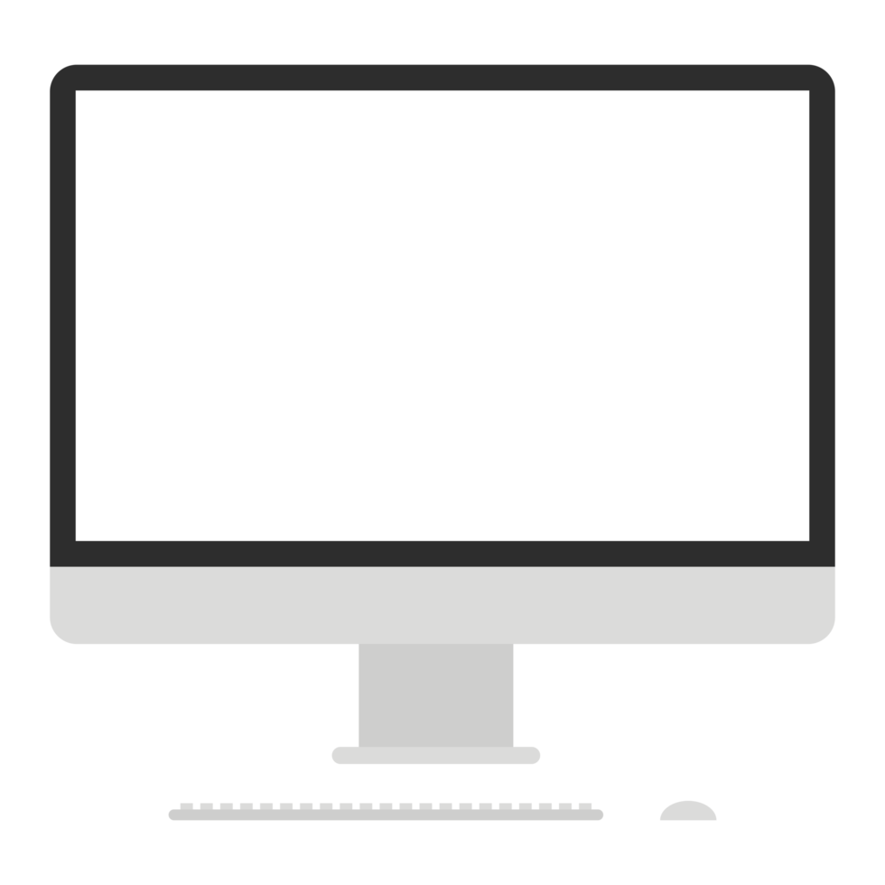 Computer or PC desktop, computer desktop with keyboard and mouse. png