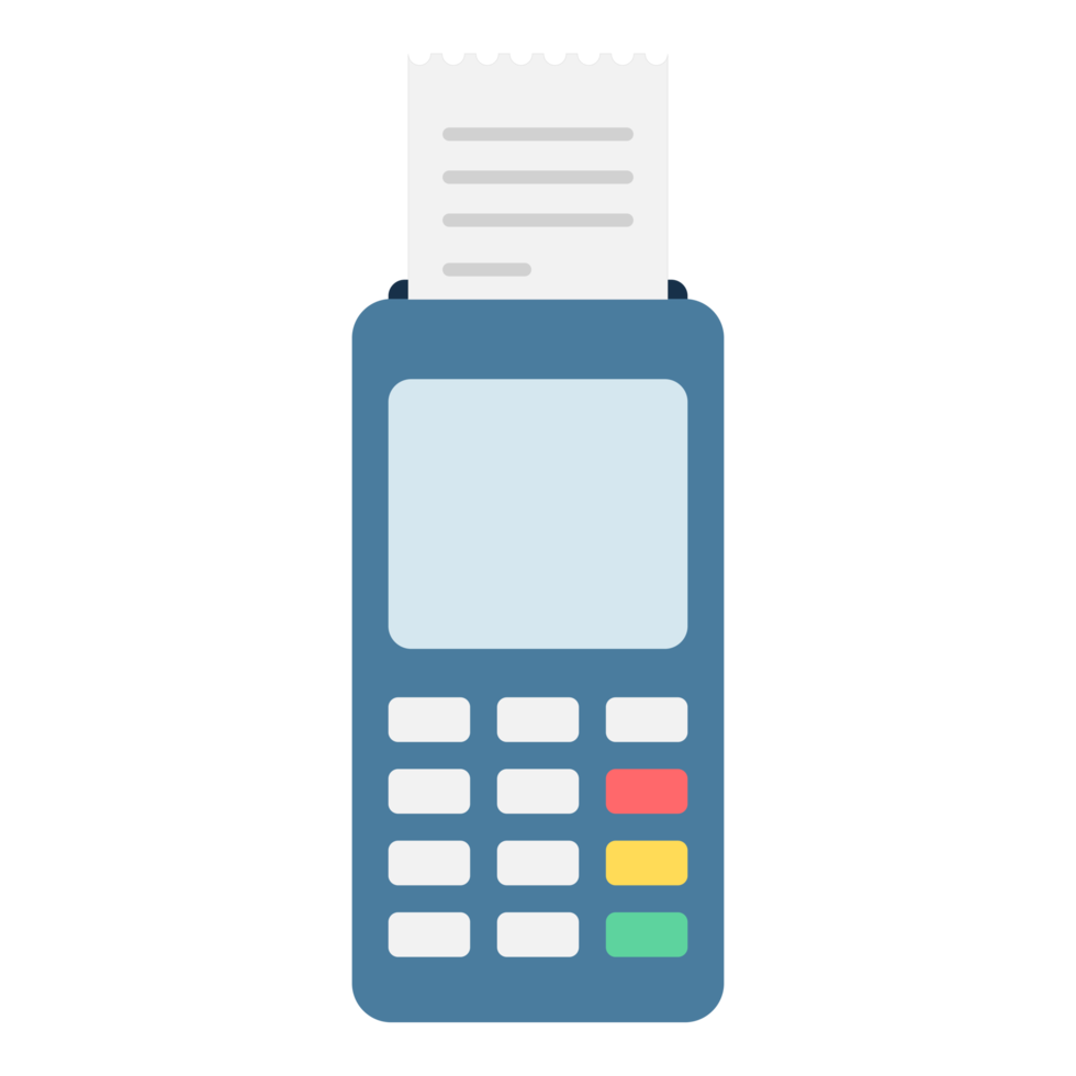 Electronic Data Capture EDC or Calculator. EDC machine for calculate the money and payment. png