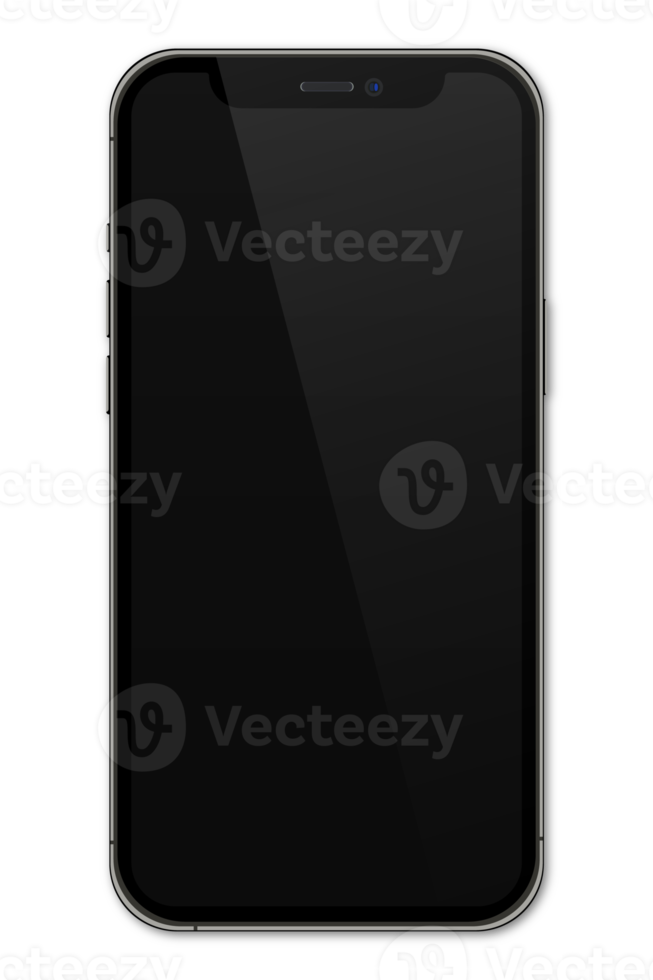 realistisch modellen smartphone met transparant schermen. smartphone mockup verzameling. apparaat voorkant visie. 3d mobiel telefoon met schaduw. transparant achtergrond. illustratie png