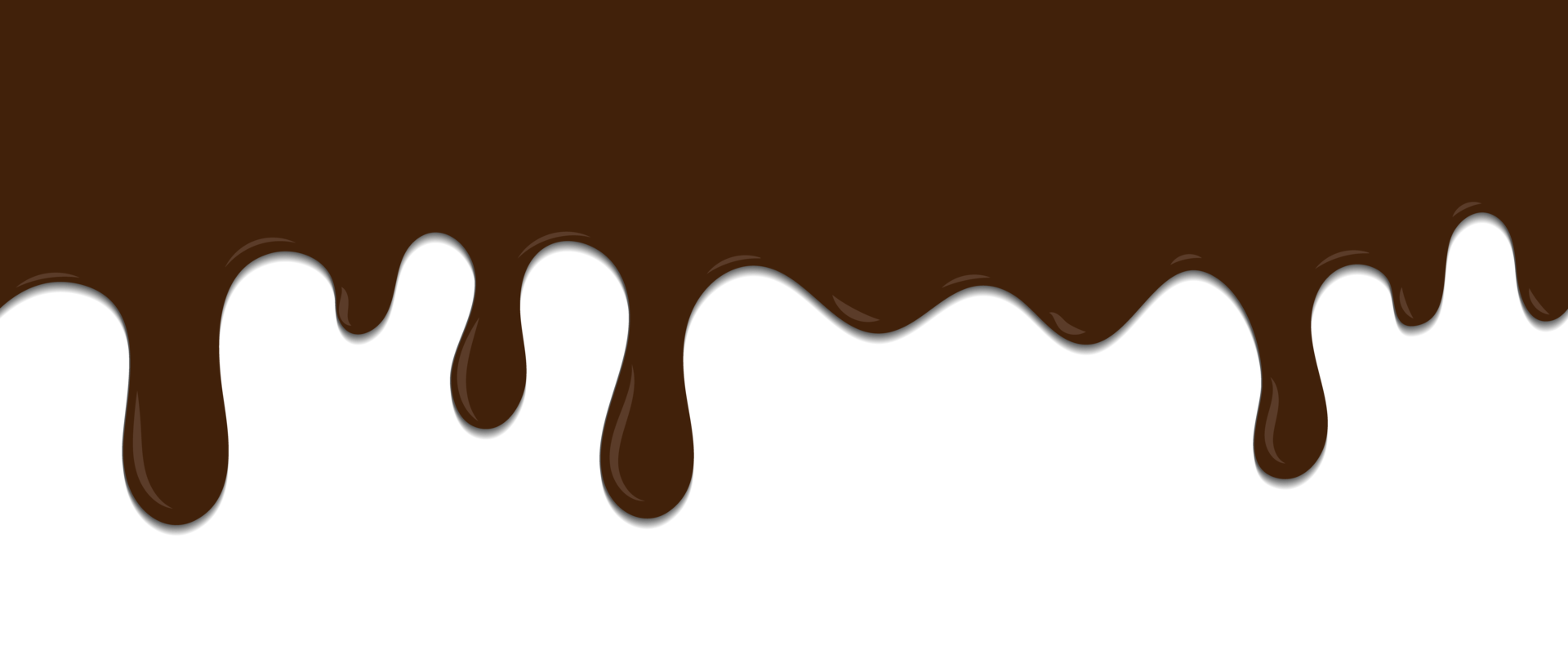 Seamless Pattern Of Melted Chocolate Dripping Dessert Background With