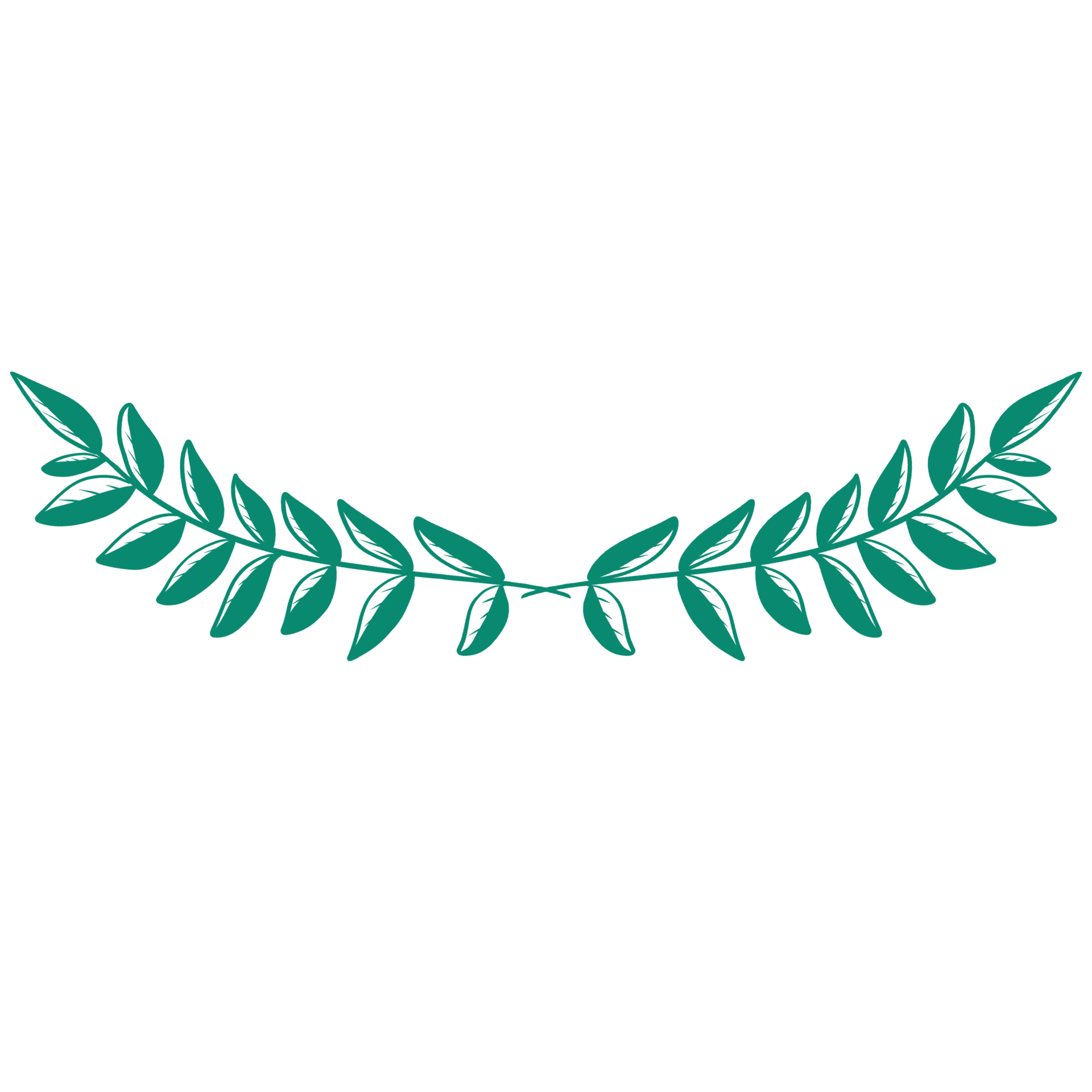 Free Leaf Corner Border. Hand drawn floral corner borders decoration