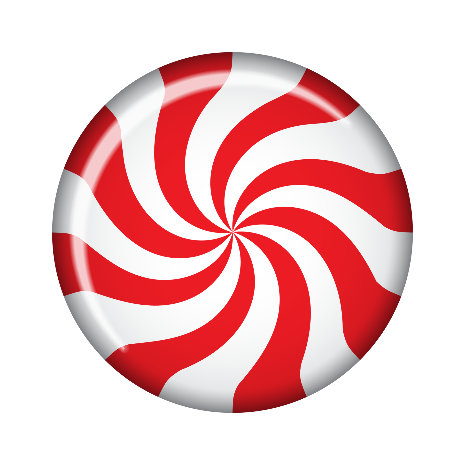 Striped sugar candy. Striped peppermint candy isolated. Illustration