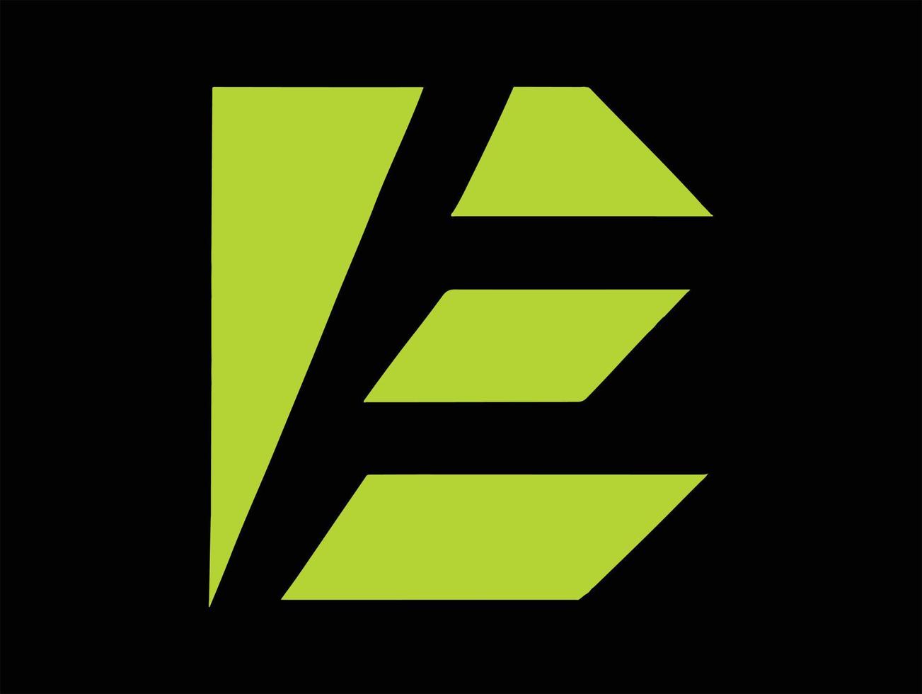 E Sport logo concept simple and futuristic vector