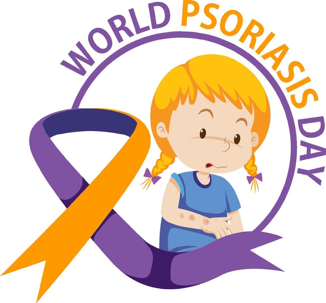 World Psoriasis Day Banner Design vector