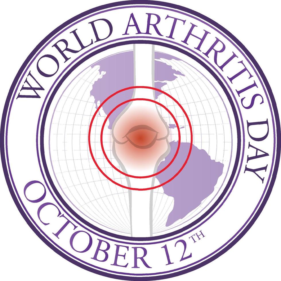 World Arthritis Day Poster Design vector