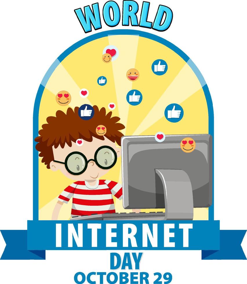 World Internet Day Banner Design vector