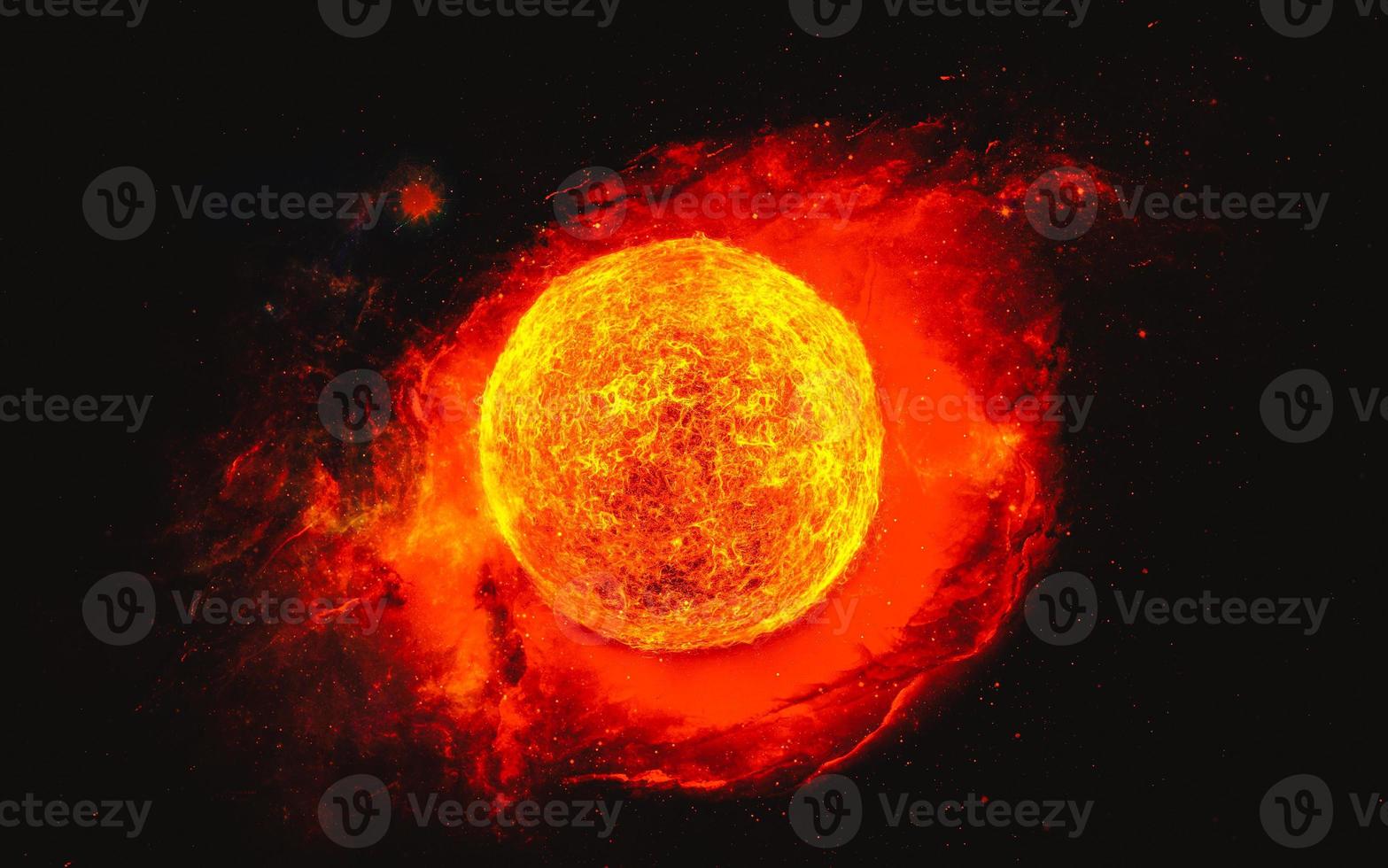 Hot star. Space photo