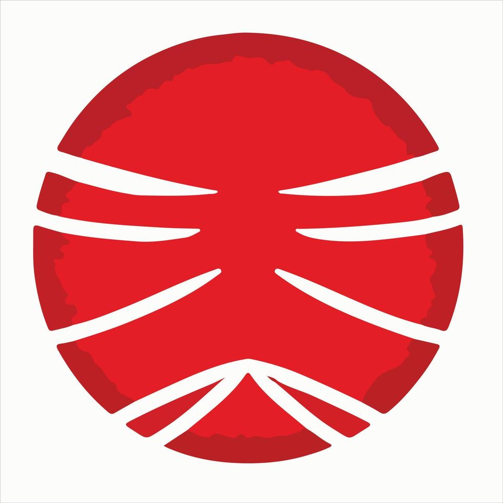 Japanese logo vector concept label