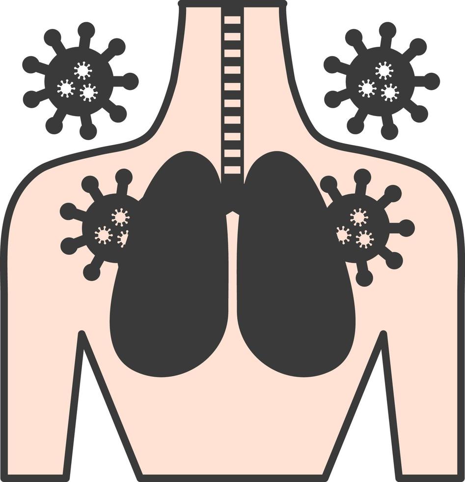 Infection Virus Icon, Outline Style vector