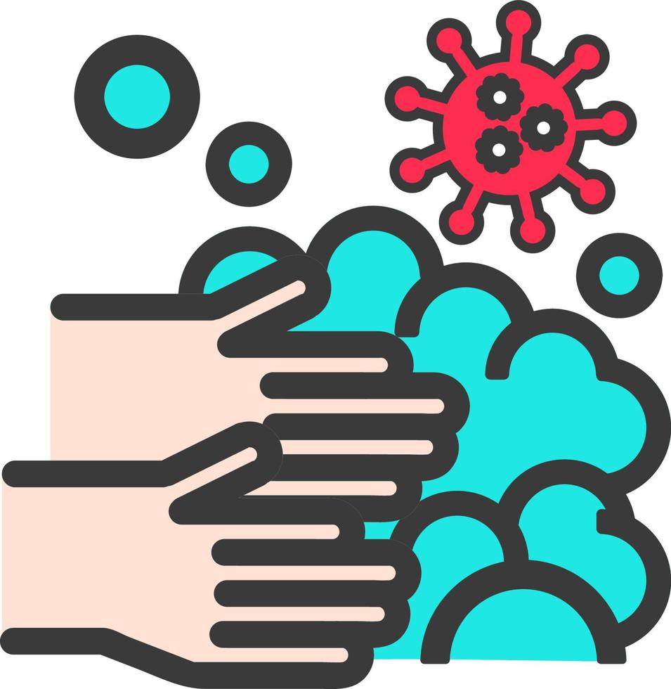 Infection Virus Icon, Outline Style vector
