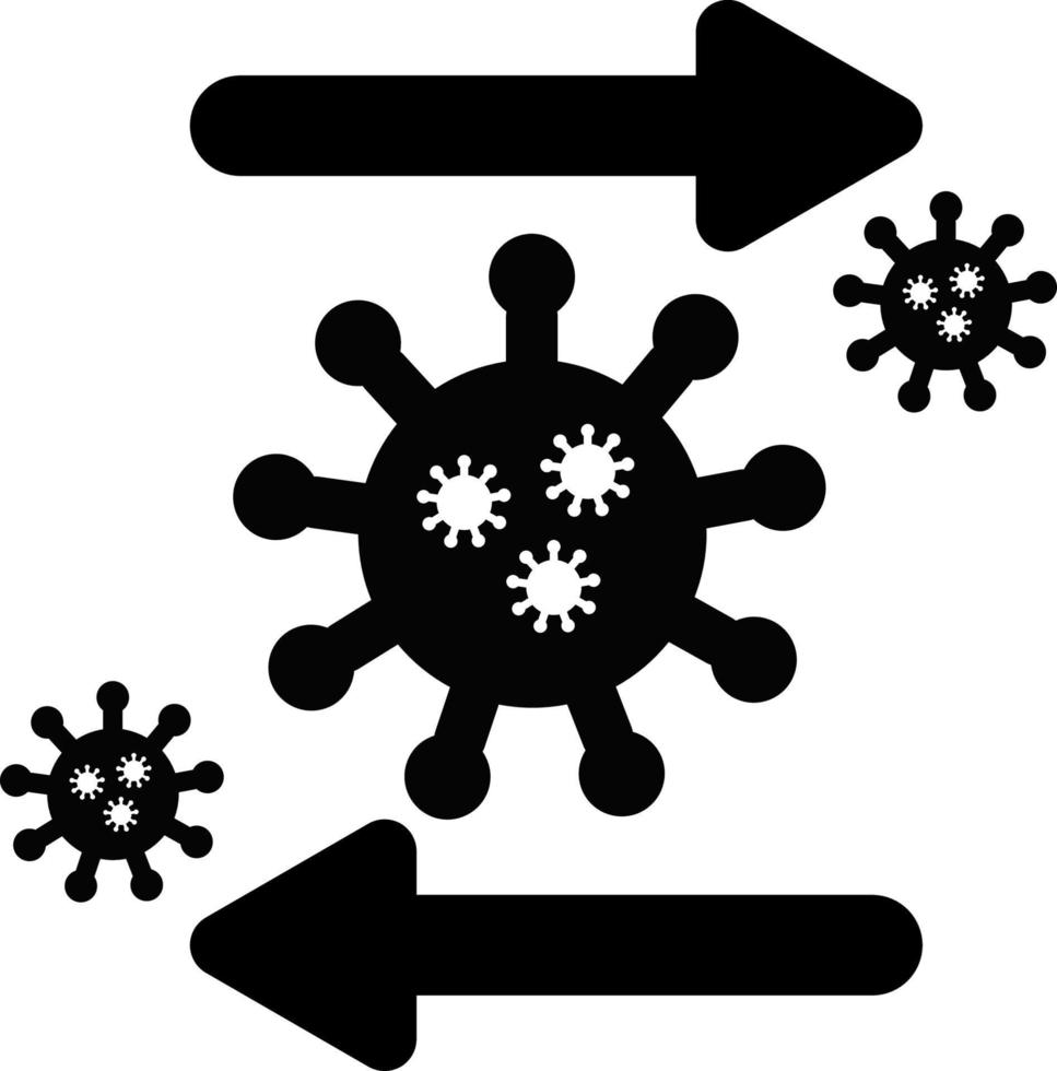 Bacterial Virus Icon vector