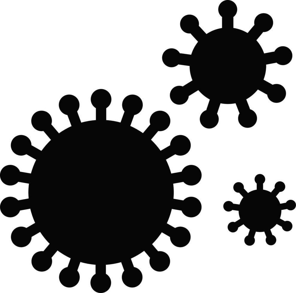 icono de virus bacteriano vector