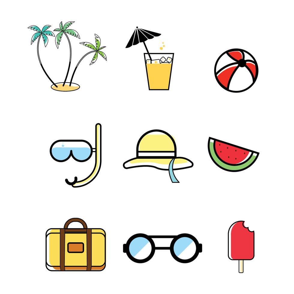 Summer Icons vector