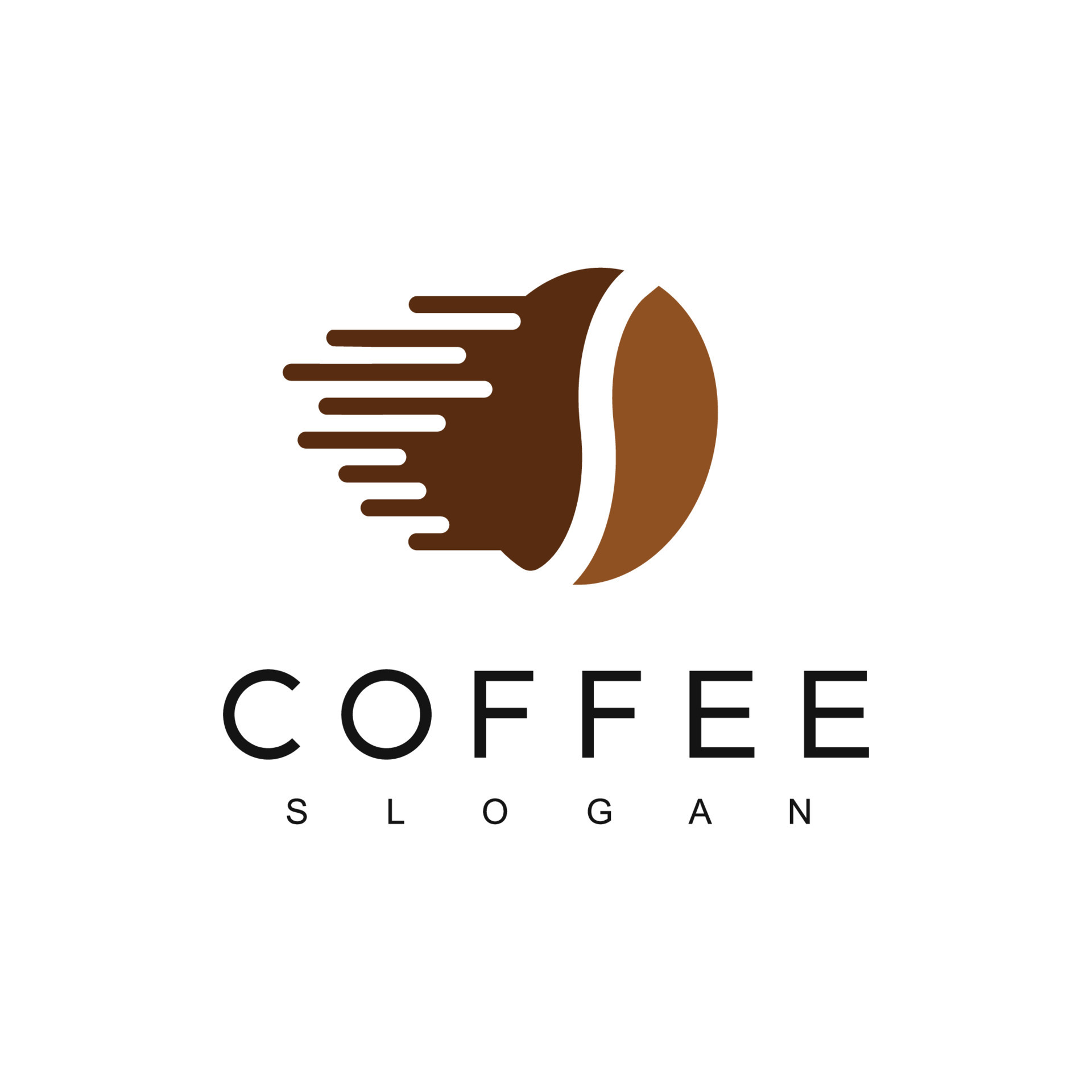 Coffee logo design template Fast Delivery Order Concept style For