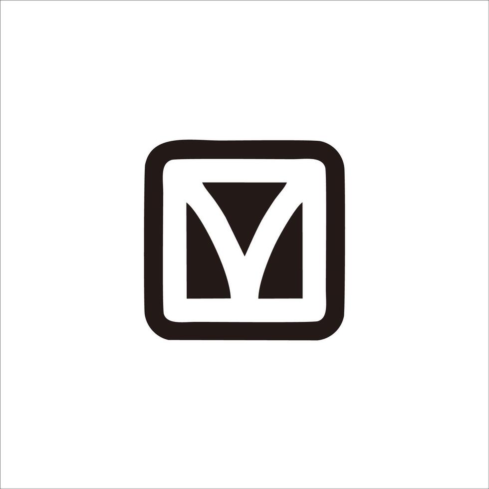 impresión diseño letra metro logo para tu marca y identidad vector