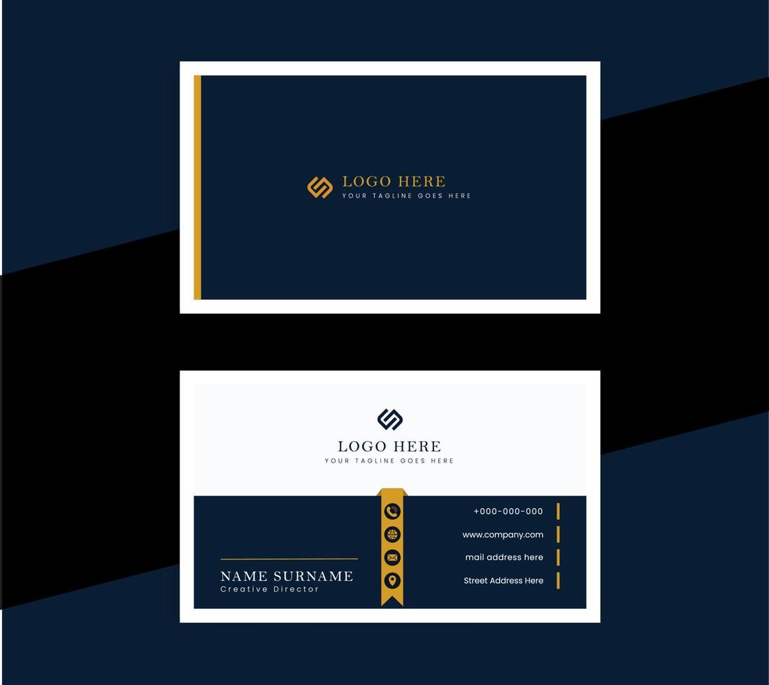 Modern professional business card design 19861379 Vector Art at Vecteezy