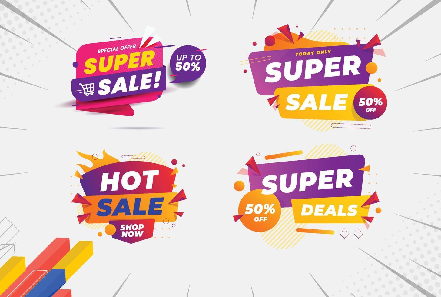 Sale offer discount banner template promotion. Big sale special offer. end of season special offer banner. vector illustration.