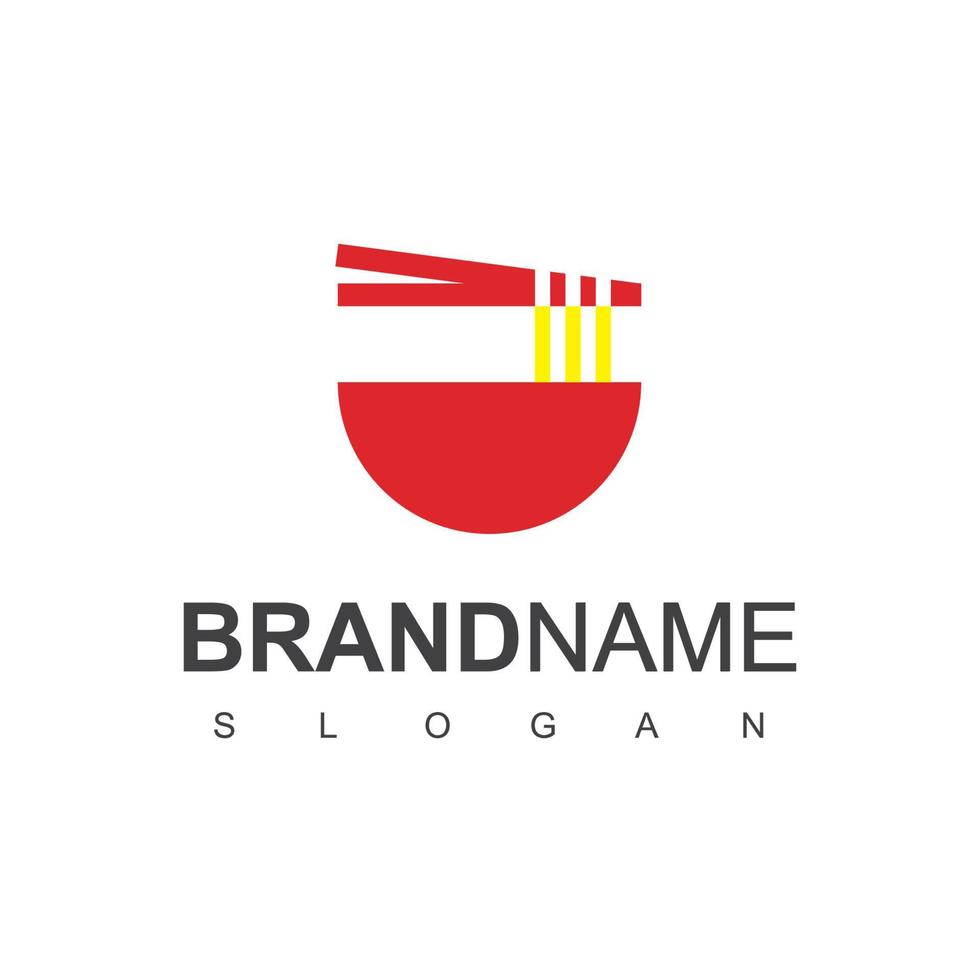 Noodle Logo Design Vector