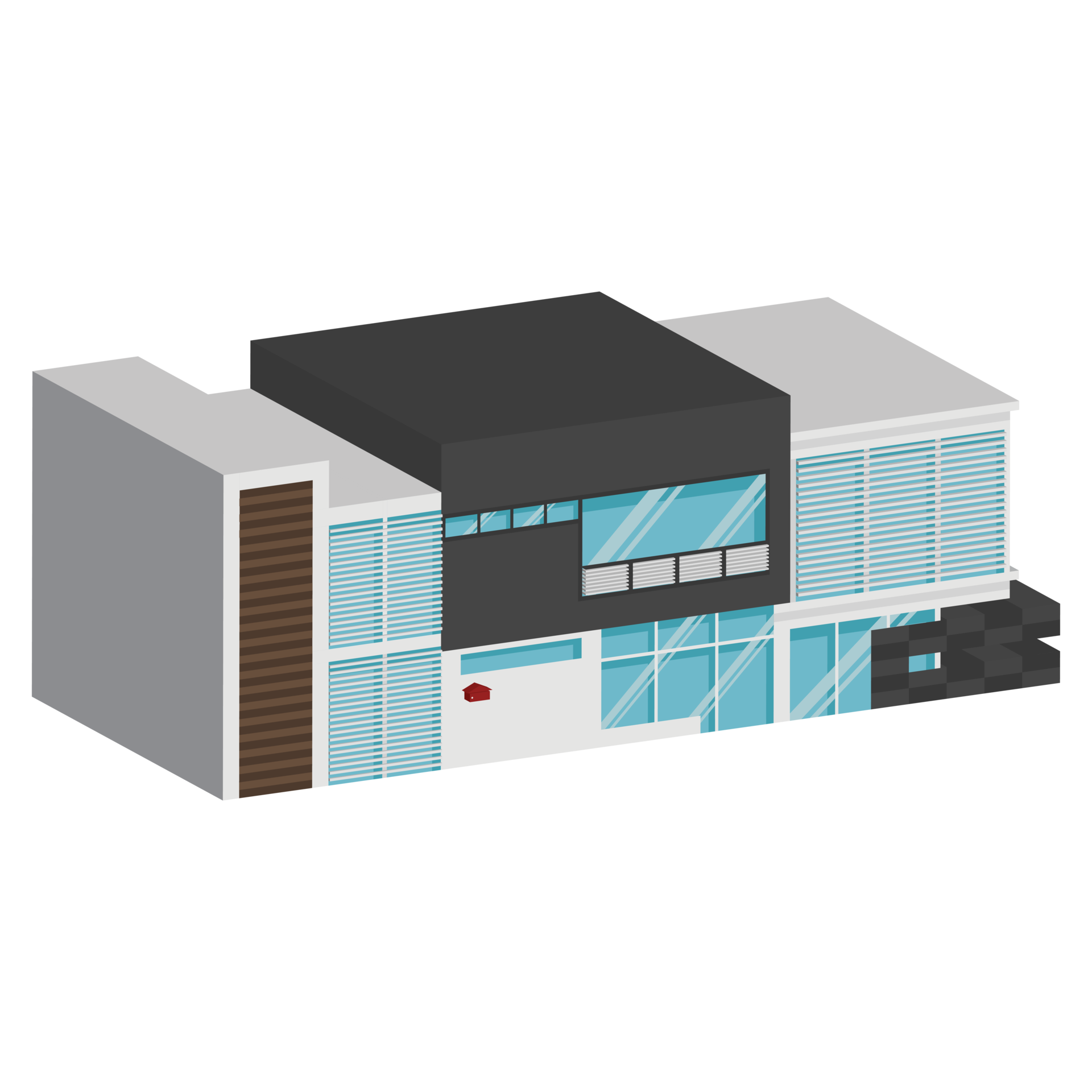 3D Modern House Or Home Isometric Modern Building And Architecture 3d-modern-house-or-home-isometric-modern-building-and-architecture