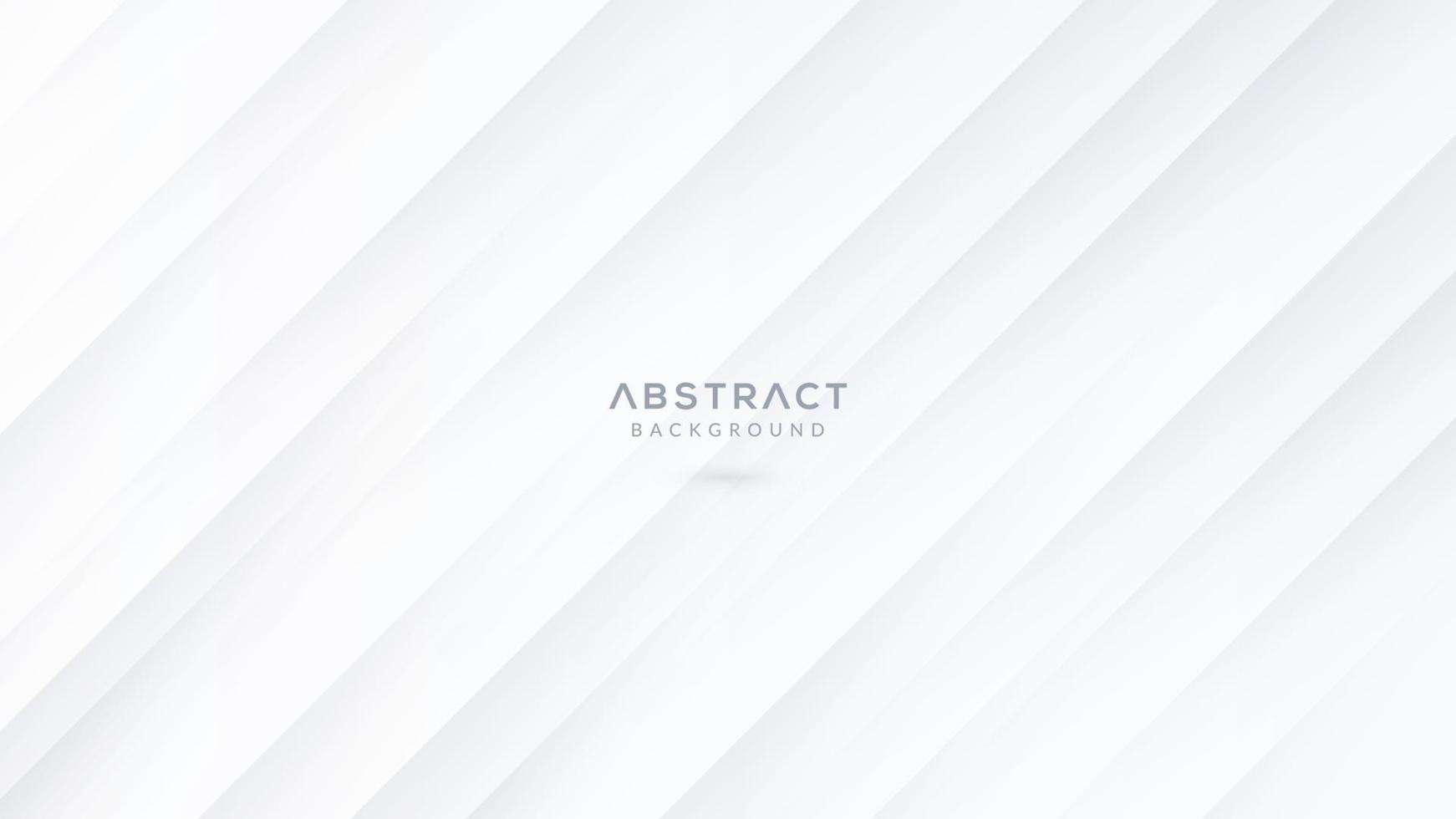 Abstract geometric white and gray gradient background vector