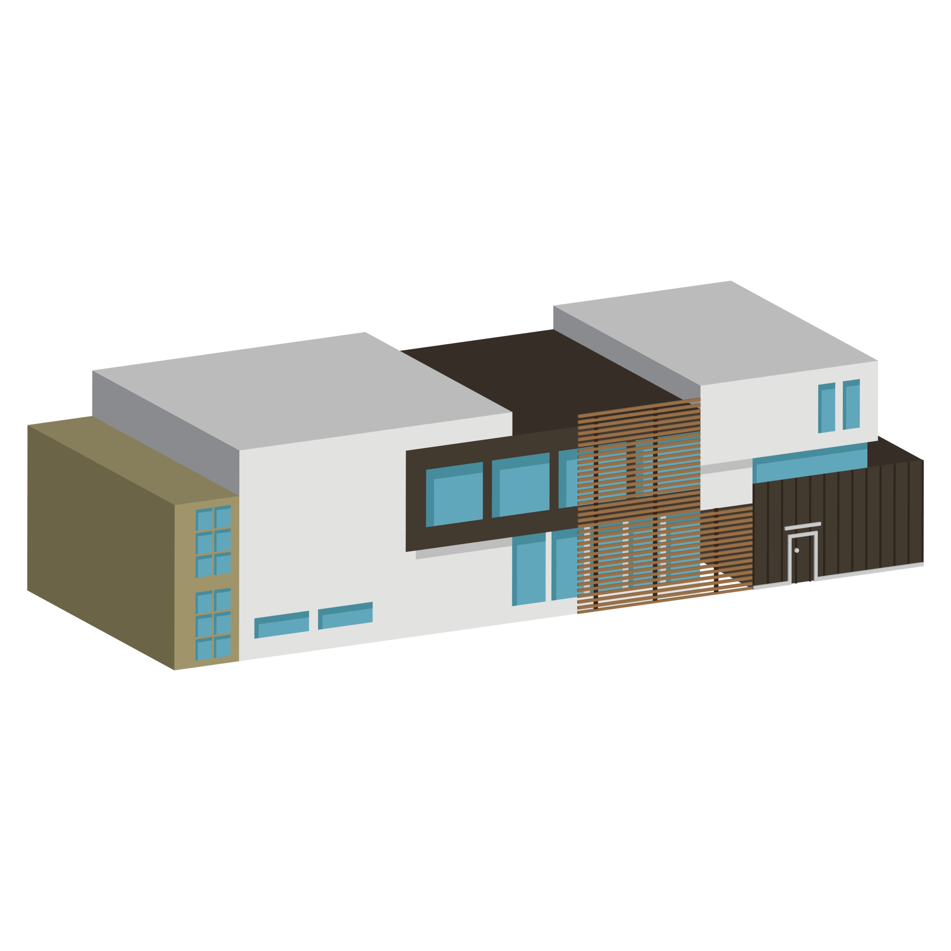 free-3d-modern-house-or-home-isometric-modern-building-and
