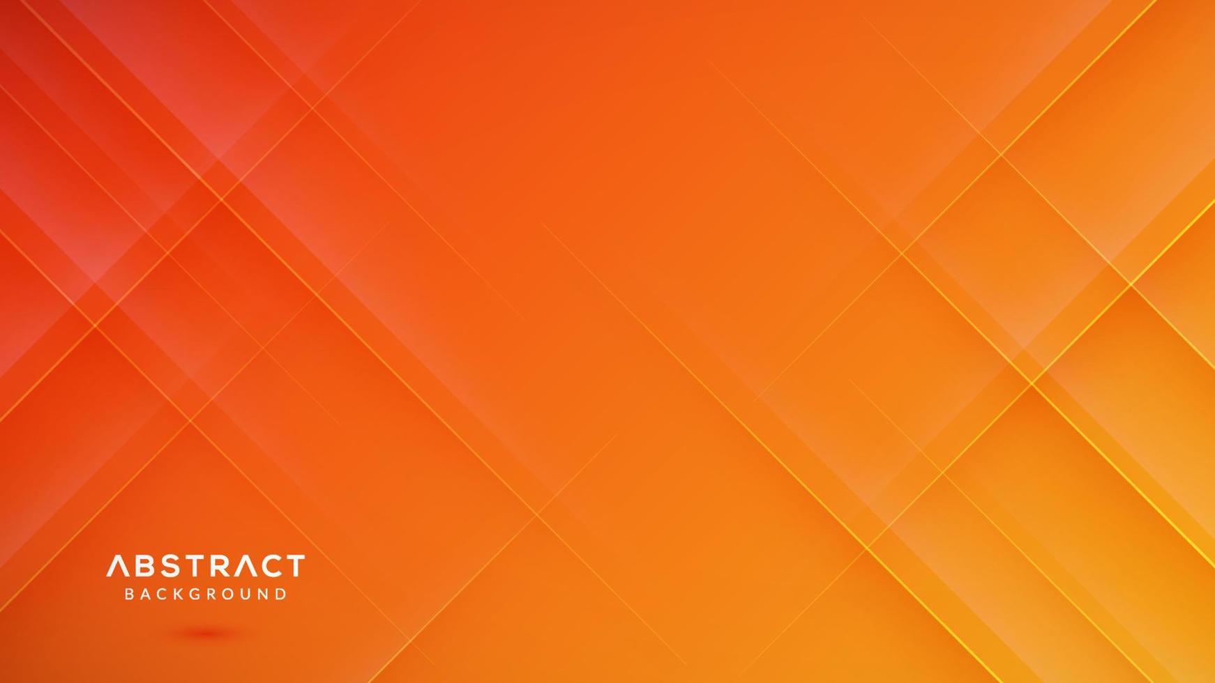 Modern abstract orange and yellow geometric background vector