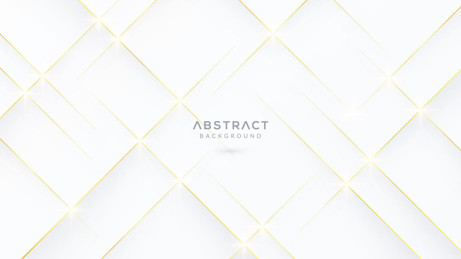 Abstract White Background with Diagonal Golden Lines vector