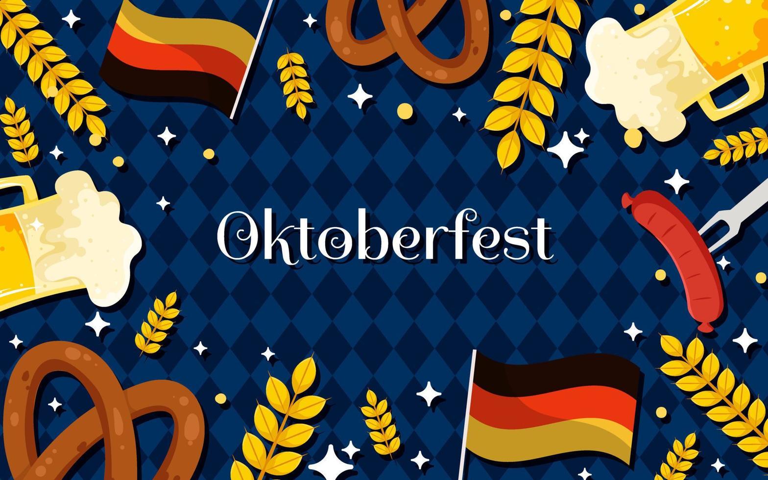 Happy Oktoberfest Background vector