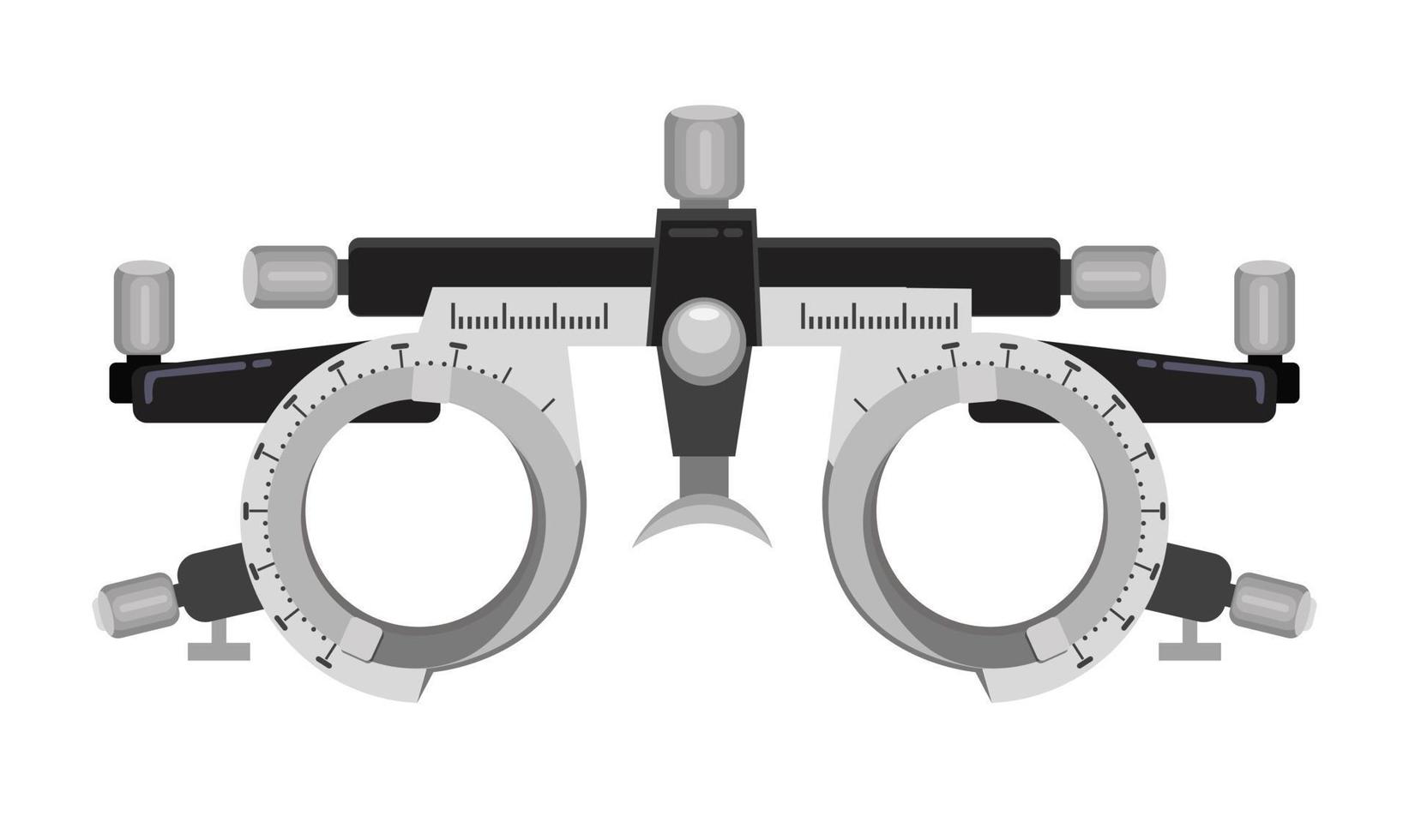 Eye Test Glasses. lens optical trial test illustration vector