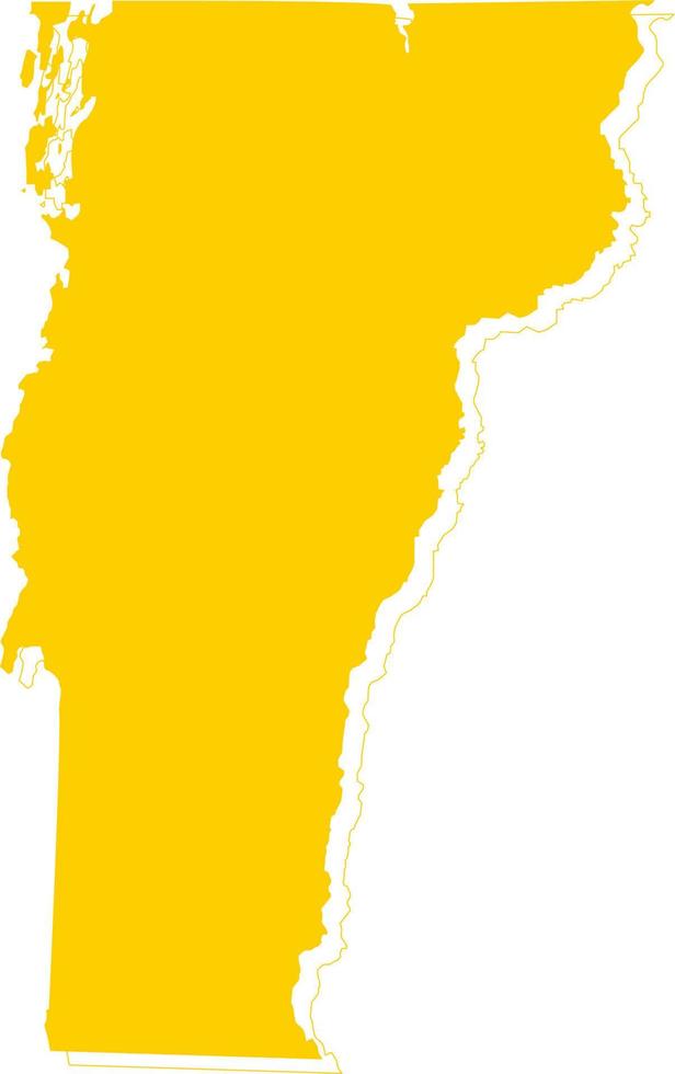 America Vermont vector map.Hand drawn minimalism style.