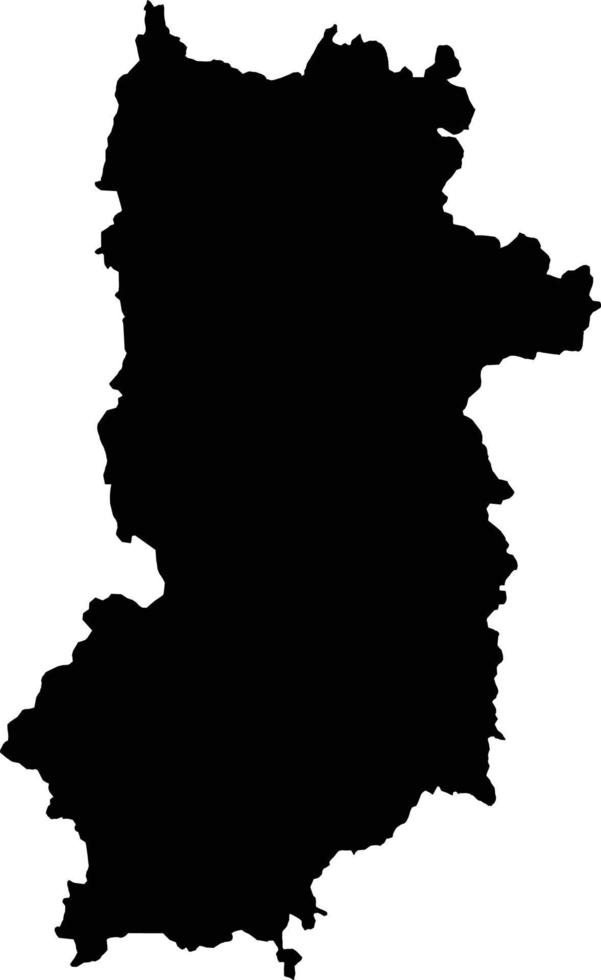 silueta del mapa del país de japón,mapa de nara vector