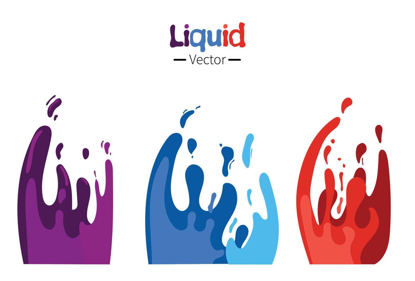 Liquid full color vector