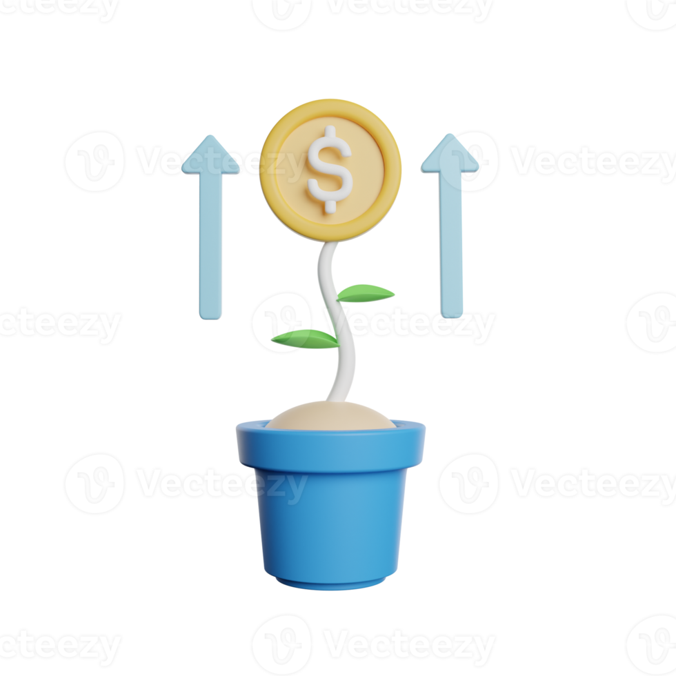 Growth Investment Money png