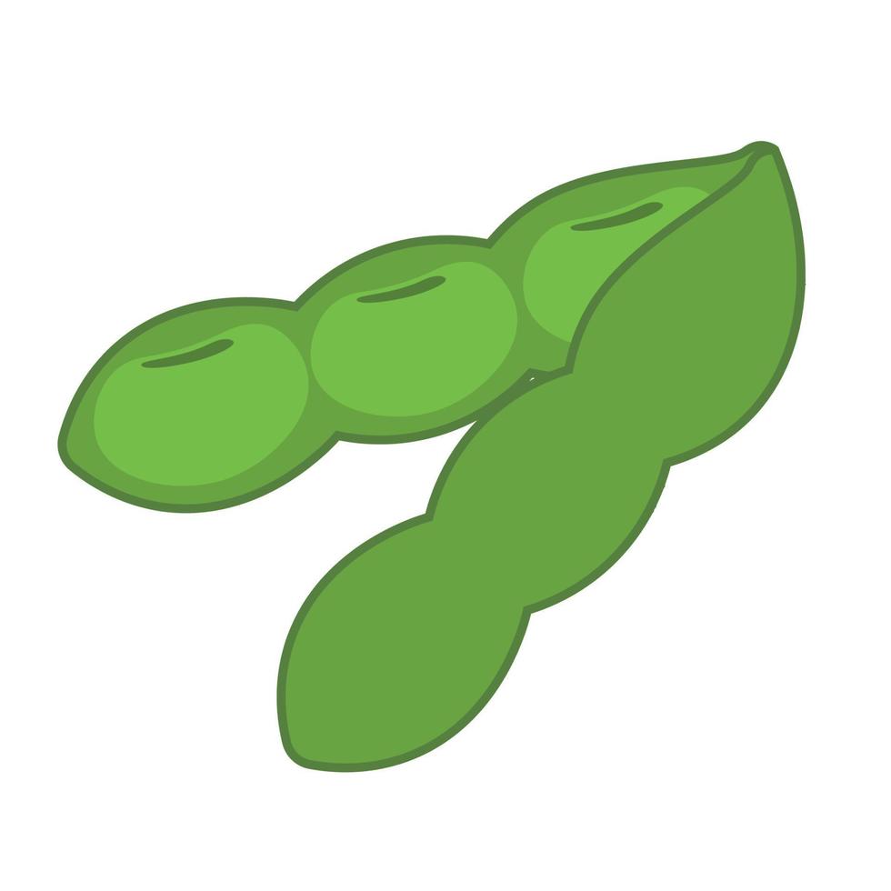 plano edamame clipart icono animado vector diseño soja frijol