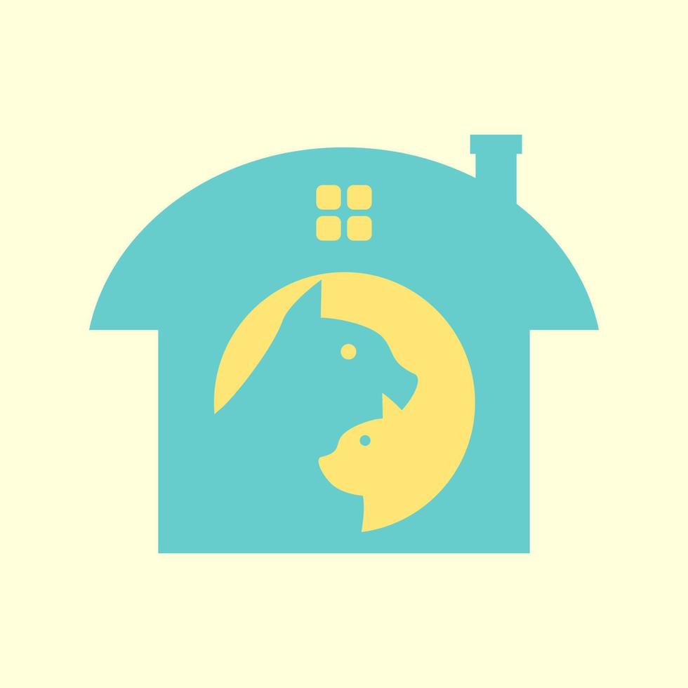 Barkitecture. House Cat vector