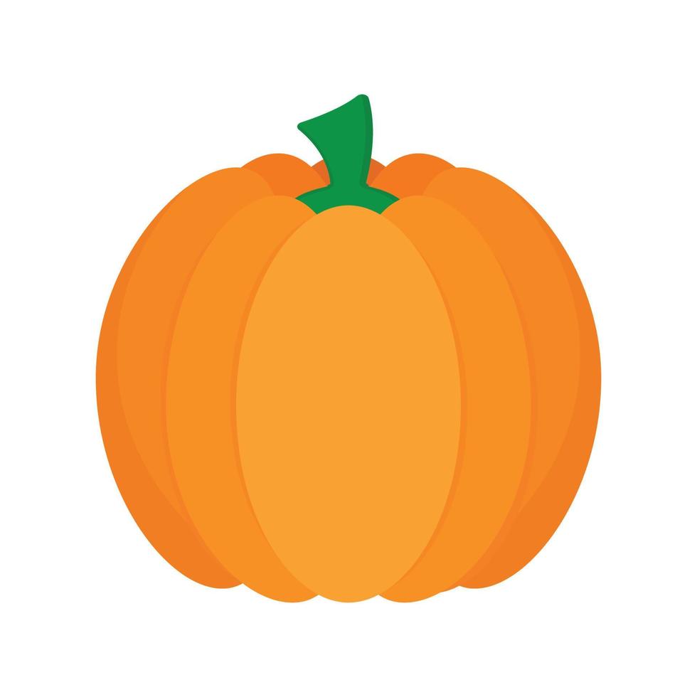 calabaza icono clipart vegetal plano vector ilustración