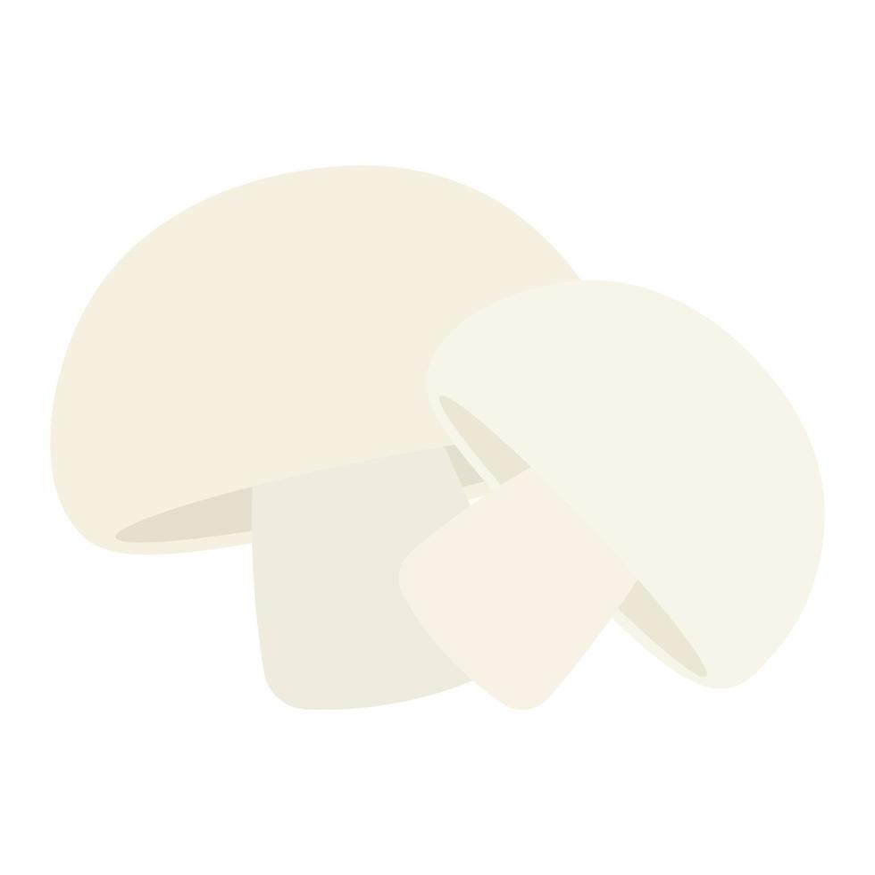 Champignon vector and white button mushroom graphic clipart illustration design