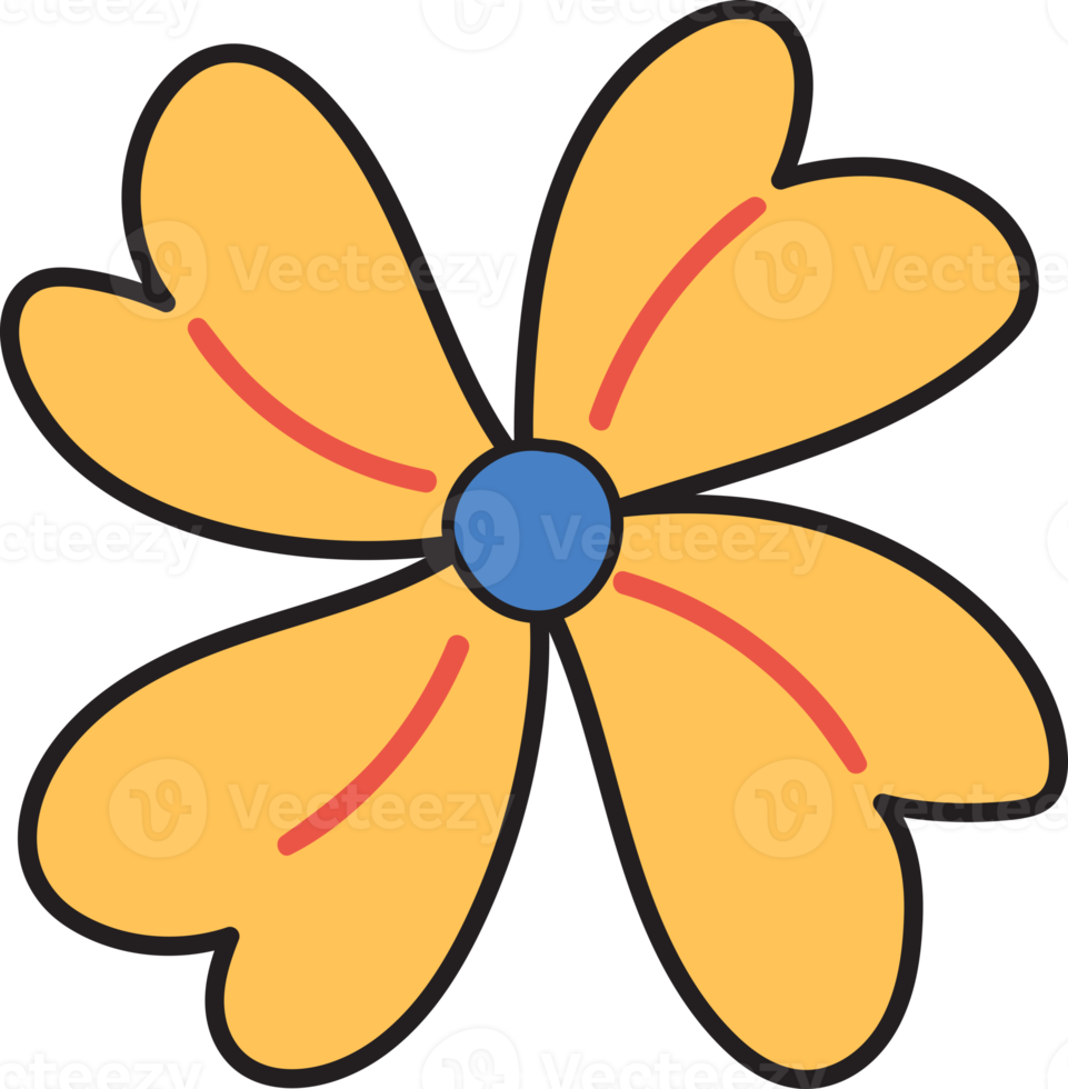 flower illustration on transparent background png