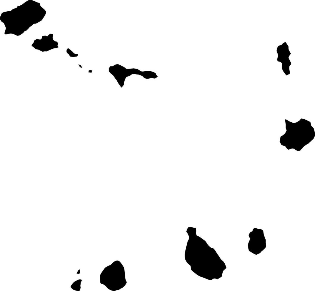 Africa Cape Verde Map vector map.Hand drawn minimalism style.