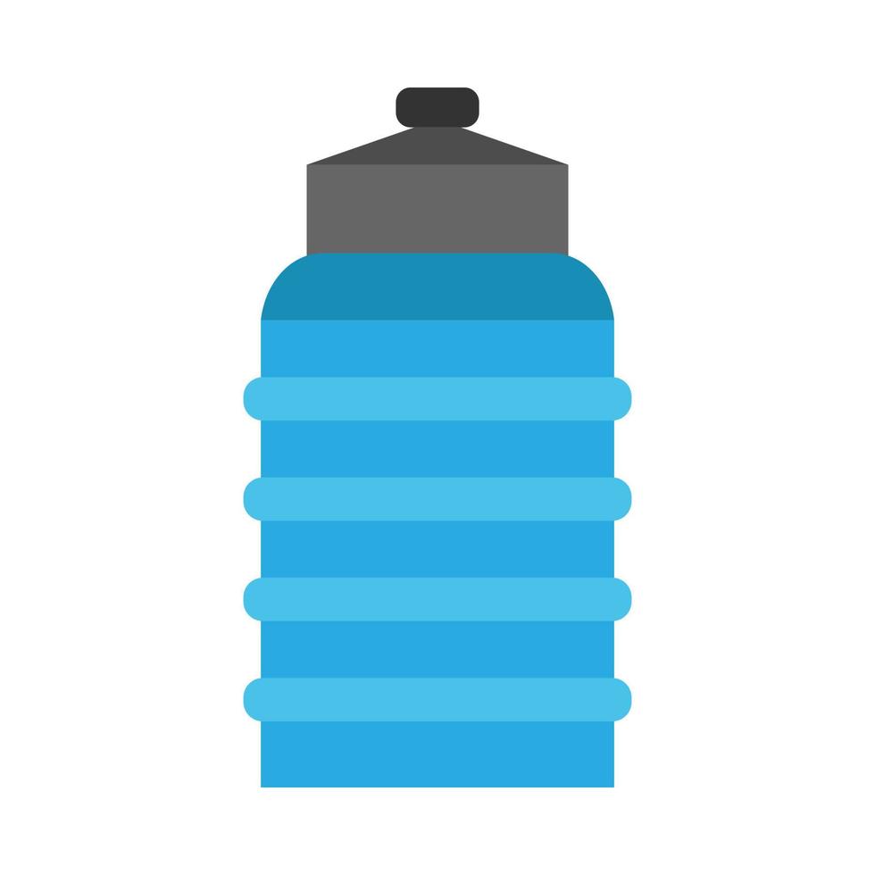 Flagon blue pottery liquid beverage vector icon. Water  bottle logo delivery big plastic canister gallon