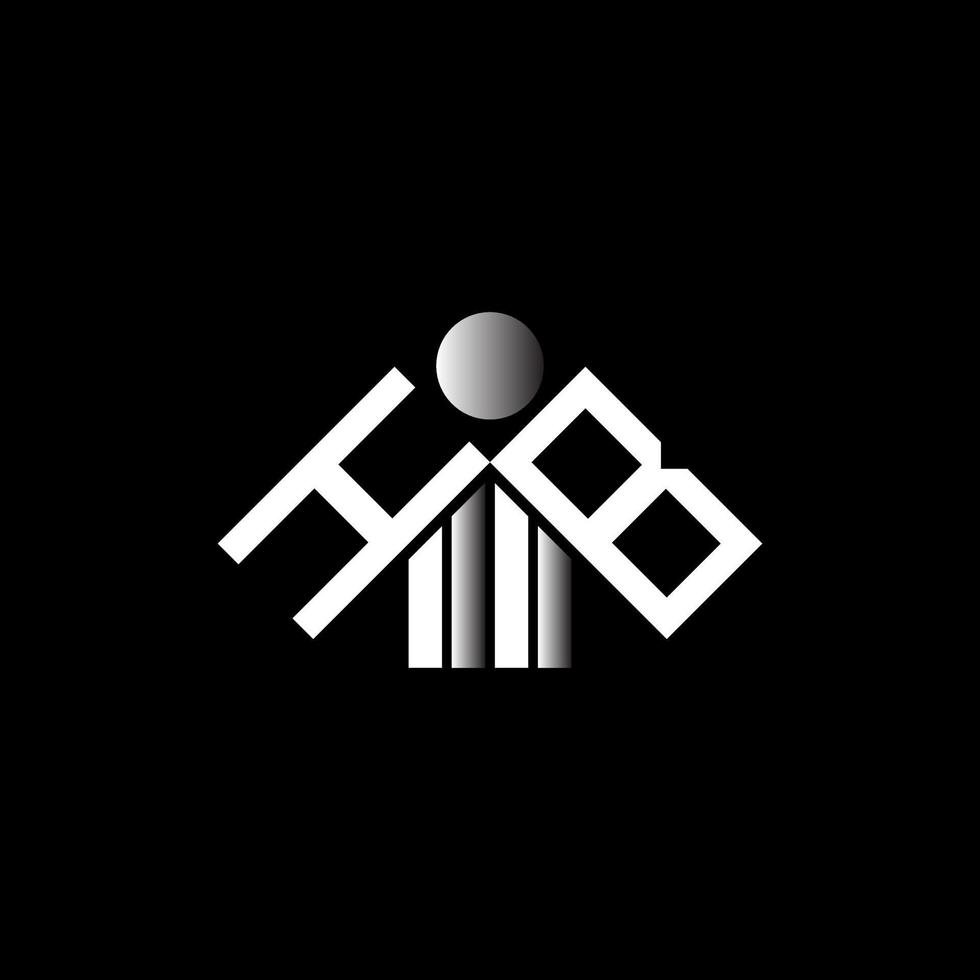 diseño creativo del logotipo de la letra hb con gráfico vectorial, logotipo simple y moderno de hb. vector